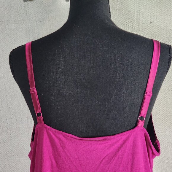 Chico's Berry Rayon Span Adj Silk Like Strap Neckline Stretch Cami Size 3 US XL - Picture 13 of 16